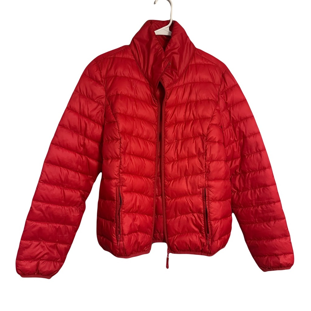 Black Rivet Women's Vibrant Red Puffer Jacket
